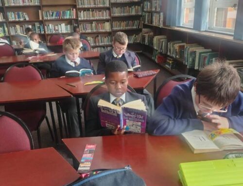 Grade 5JB absolutely loves their library period! W…