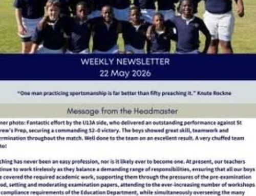 School newsletter for the week.