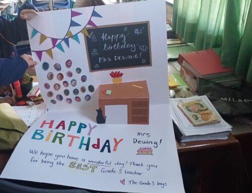 A sweet start to the day! The Grade 3 class surpri…