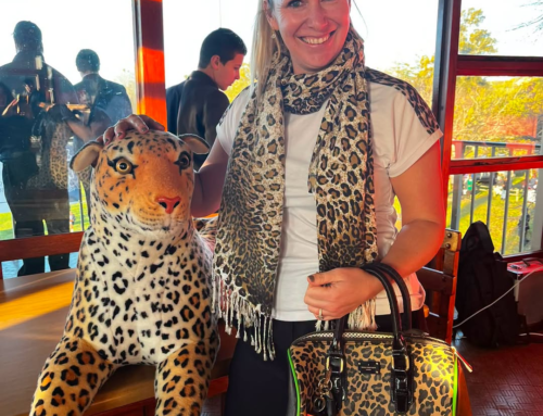 Our moms understood the assignment – leopard print…
