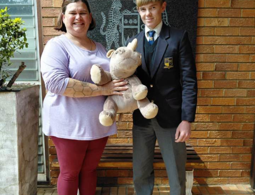 Thabo the Rhino goes home!Grade 10MW raffled off…